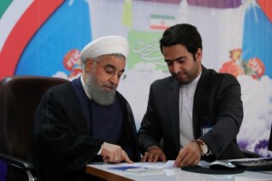 Iran's President Hassan Rouhani registers to run for a second four-year term in the May election, in Tehran, Iran, April 14, 2017. President.ir/Handout via REUTERS