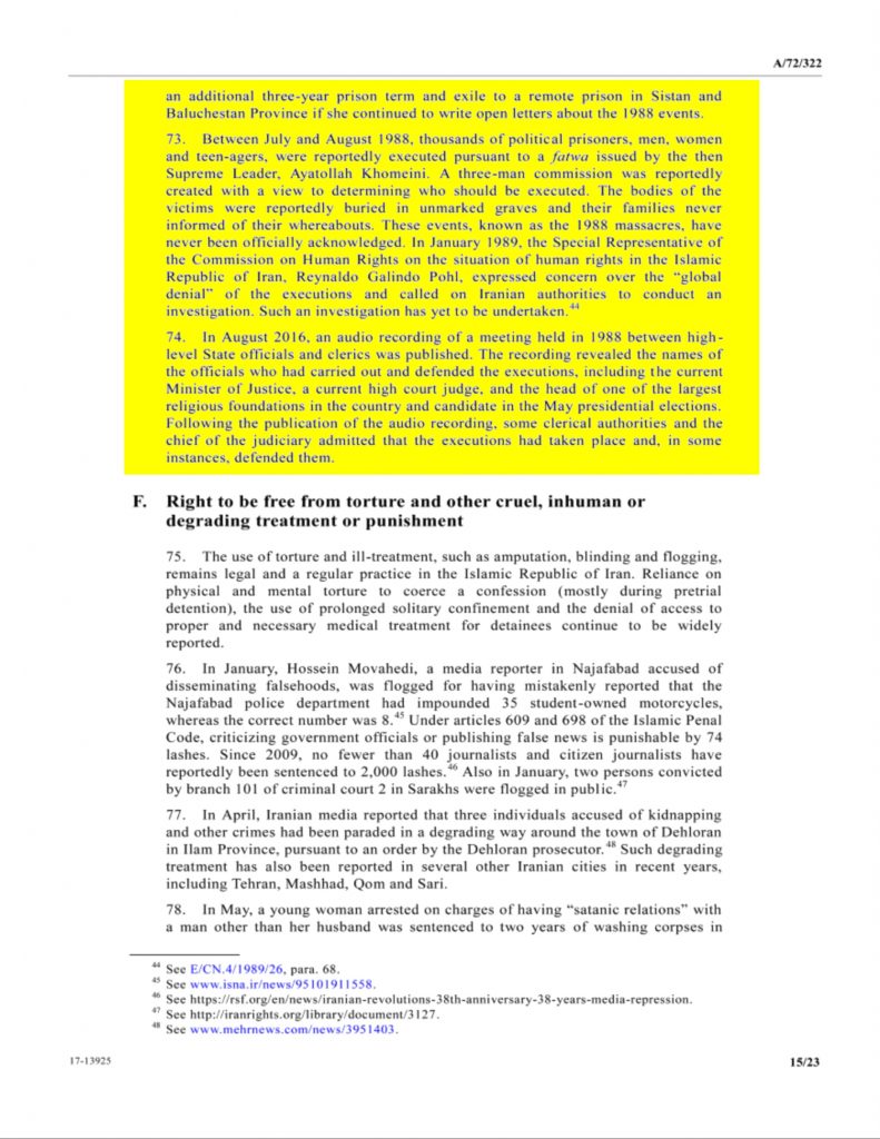 UNSG Report